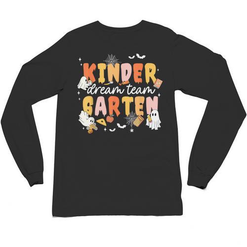 Kindergarten Dream Ghost Team Fall Halloween Spooky Teachers Unisex Long Sleeve T-Shirt - teacherstshirts.com DE