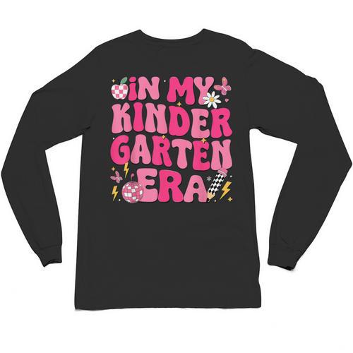 In My Kindergarten Era Girl Back To School Kinder Teacher Unisex Long Sleeve T-Shirt - teacherstshirts.com