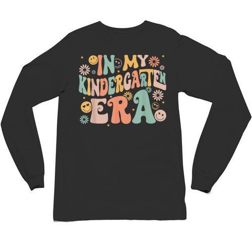 In My Kindergarten Era Retro Back To School Teacher Student Unisex Long Sleeve T-Shirt - teacherstshirts.com