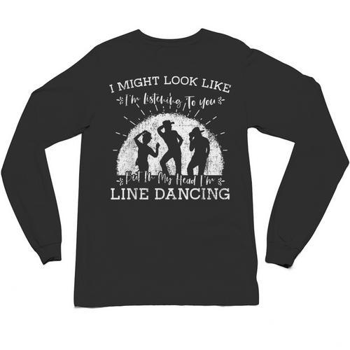 Line Dancing Choreographer Dance Teacher Group Performer Men Women Girls Kids Unisex Long Sleeve T-Shirt - teacherstshirts.com