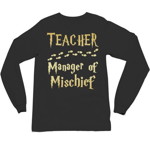 Magical Teacher Manager Of Mischief Birthday Family Party Unisex Long Sleeve T-Shirt - teacherstshirts.com