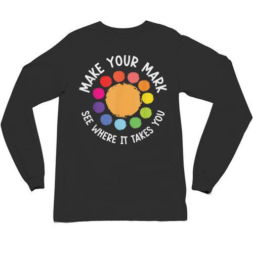 Make Your Mark For a International Dot Day Teacher Dot Lover Unisex Long Sleeve T-Shirt - teacherstshirts.com CA