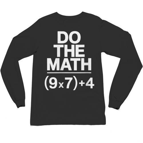 Do The Math Equation Thanksgiving Teacher 67 Six Seven 6 7 Unisex Long Sleeve T-Shirt - teacherstshirts.com
