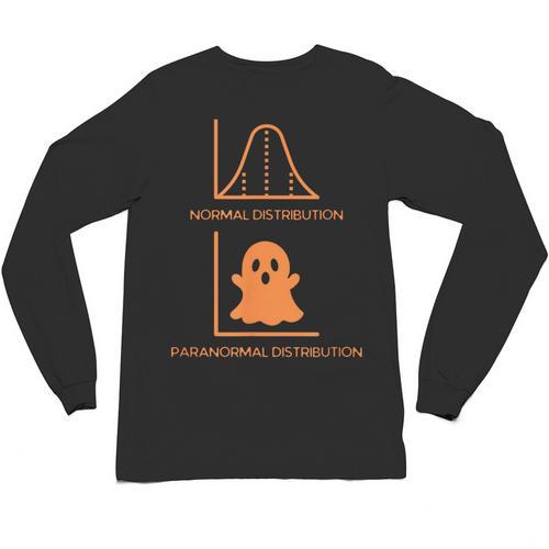 Math Statistics Normal Paranormal Distribution Teacher Unisex Long Sleeve T-Shirt - teacherstshirts.com
