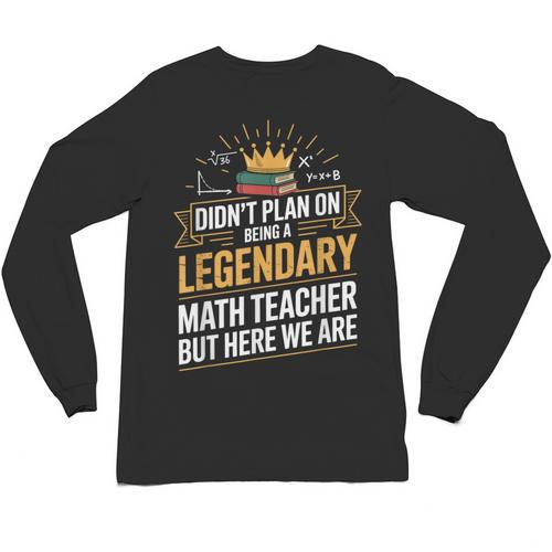 Math Teacher For Algebra Lovers Mathematics Unisex Long Sleeve T-Shirt - teacherstshirts.com DE