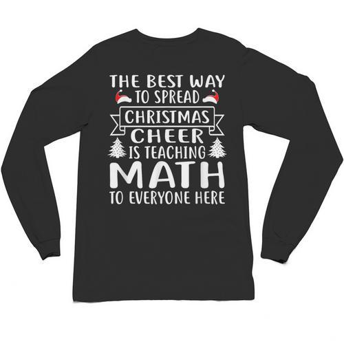 Math Teacher Christmas Mathematics Teacher Unisex Long Sleeve T-Shirt - teacherstshirts.com DE