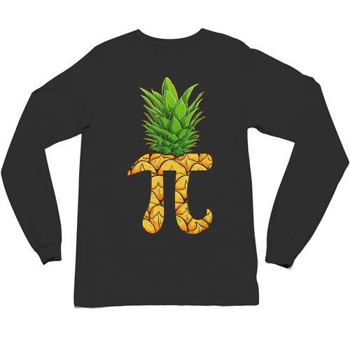 Math Teacher Hawaiian Shirts Pineapple Pi Day Symbol Unisex Long Sleeve T-Shirt - teacherstshirts.com AU