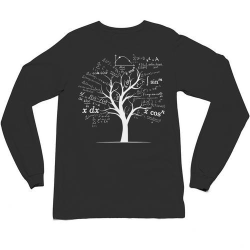 Mathematics Equation Mathematician Stuff Men Women AP Calculus Algebra Tree Math Teacher Nerd Geek Adults Kids Classic Fit Crew Neck Short Sleeve Small Unisex Long Sleeve T-Shirt - teacherstshirts.com AU