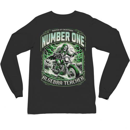 Number One Algebra Teacher 1 Career s Unisex Long Sleeve T-Shirt - teacherstshirts.com