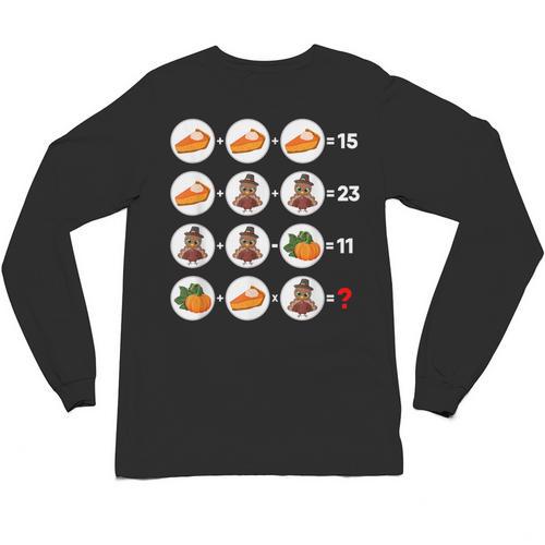 Order Of Operations Math Quiz Game Teacher Thanksgiving Unisex Long Sleeve T-Shirt - teacherstshirts.com AU
