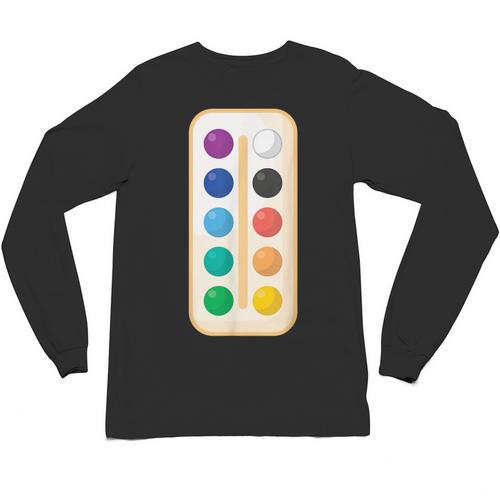 Paint Palette ArtSet Halloween Costume For Teachers Students For Men Women Kids Unisex Long Sleeve T-Shirt - teacherstshirts.com