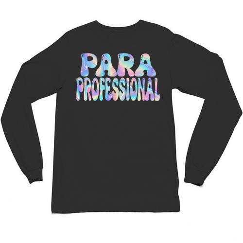 Paraprofessional Groovy Back To School Cute Teachers Women Unisex Long Sleeve T-Shirt - teacherstshirts.com AU