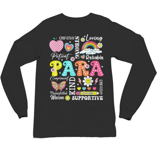 Paras Make It Possible Paraprofessional Paraeducator Teacher Unisex Long Sleeve T-Shirt - teacherstshirts.com CA