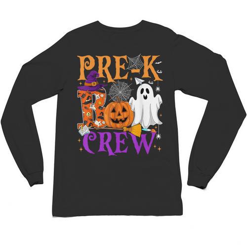 Pre-K Boo Crew Teacher Student Halloween Costume Unisex Long Sleeve T-Shirt - teacherstshirts.com AU