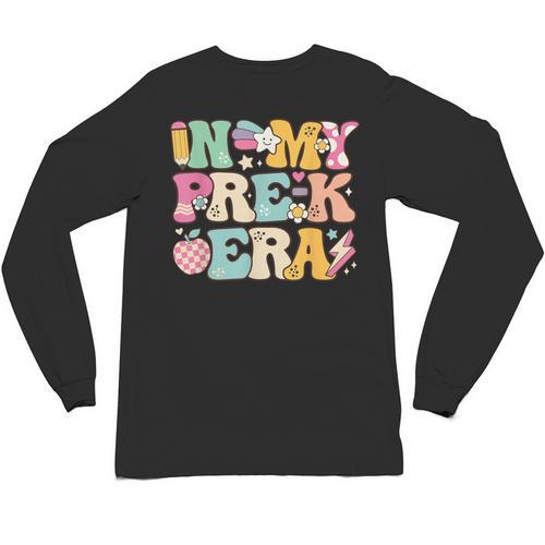 In My Pre-K Era Girl Back To School Cute PreSchool Teacher Unisex Long Sleeve T-Shirt - teacherstshirts.com AU