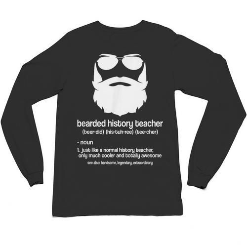 Professor Ancient Teaching Education Bearded History Teacher Unisex Long Sleeve T-Shirt - teacherstshirts.com AU