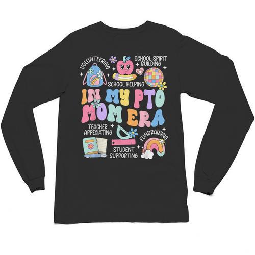In My PTO Mom Parent Teacher Organization Back To School Unisex Long Sleeve T-Shirt - teacherstshirts.com UK