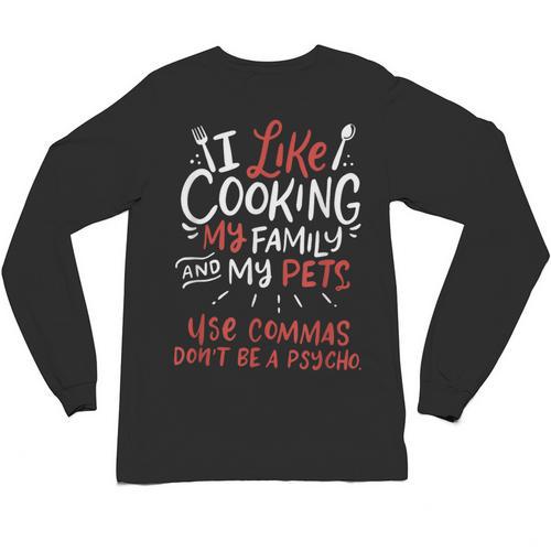Punctuation Saves Lives I English Grammar Teacher Unisex Long Sleeve T-Shirt - teacherstshirts.com DE