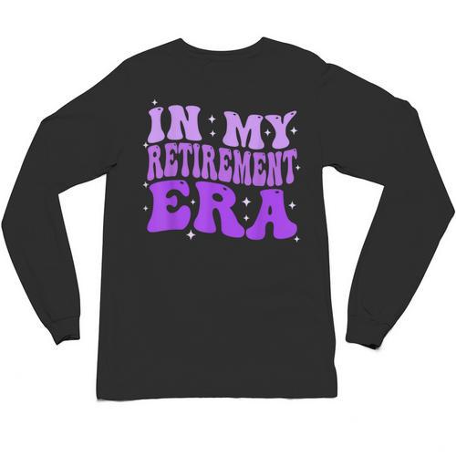 In My Retirement Era Groovy Retired Teacher 2025 Women Unisex Long Sleeve T-Shirt - teacherstshirts.com AU