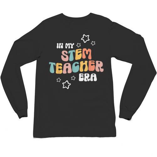 Retro Boho Math Science Professor In My STEM Teacher Era Unisex Long Sleeve T-Shirt - teacherstshirts.com