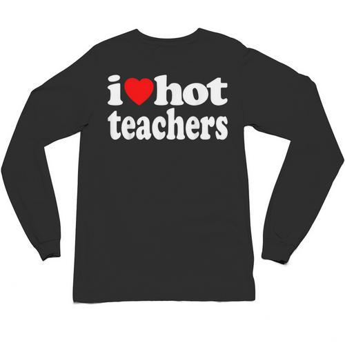 Retro I Love Hot Teachers Vintage I Heart Hot Teacher Men Women Girls Kids Unisex Long Sleeve T-Shirt - teacherstshirts.com AU