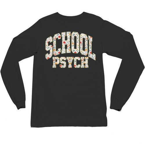 Retro Wildflower School Psych Teacher School Psychologist Unisex Long Sleeve T-Shirt - teacherstshirts.com AU