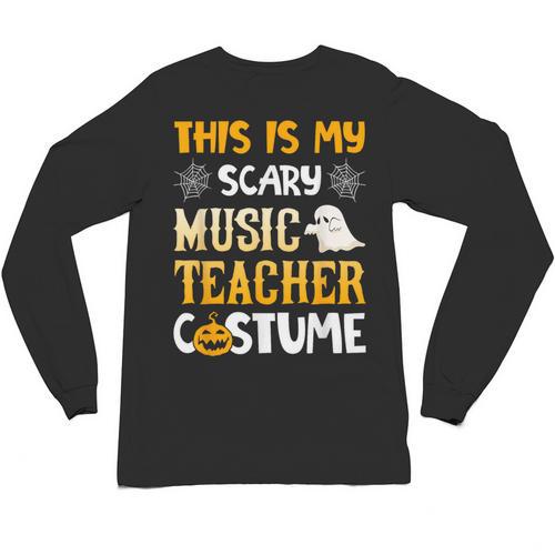 This Is My Scary Music Teacher Halloween Costumes Pajama Unisex Long Sleeve T-Shirt - teacherstshirts.com DE
