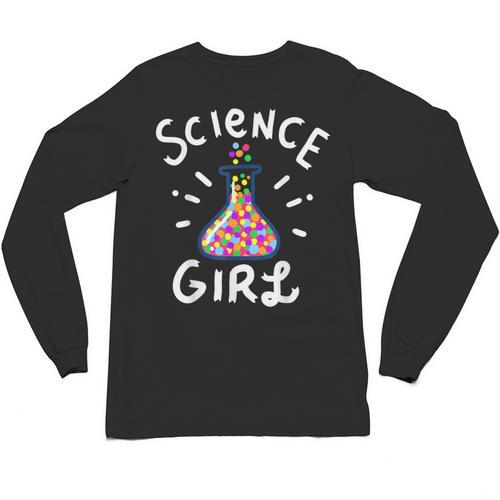 Science Girl Chemistry Biology Student Teacher Unisex Long Sleeve T-Shirt - teacherstshirts.com DE