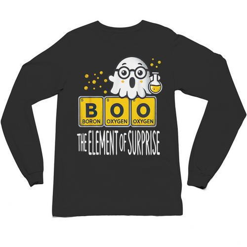 Science Teacher Halloween Elements Of Surprise Chemistry Unisex Long Sleeve T-Shirt - teacherstshirts.com UK