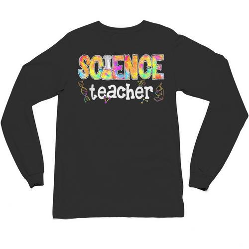 Science Teacher Tie Dye Science Teaching Back To School Unisex Long Sleeve T-Shirt - teacherstshirts.com AU