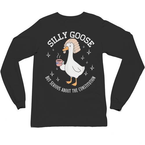 Silly Goose Constitution History Teacher Middle School Unisex Long Sleeve T-Shirt - teacherstshirts.com