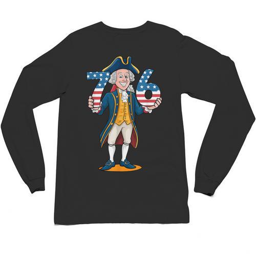 Six Seven 6 7 7 6 George Washington Teacher American Unisex Long Sleeve T-Shirt - teacherstshirts.com