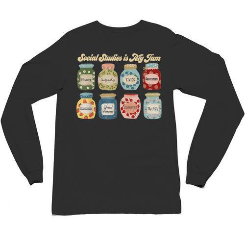 Social Studies Is My Jam History Teacher Back To School Unisex Long Sleeve T-Shirt - teacherstshirts.com AU