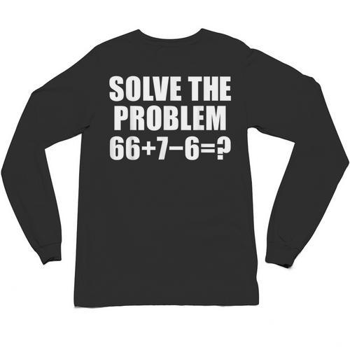 Solve The Problem 67 Meme Six Seven Elementary Math Teacher Unisex Long Sleeve T-Shirt - teacherstshirts.com AU