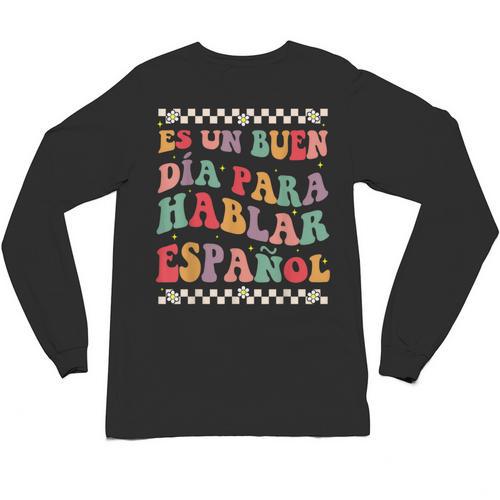 Spanish Teacher Maestra Hablar EspañOl Bilingual Teacher Unisex Long Sleeve T-Shirt - teacherstshirts.com AU
