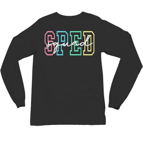 SPED Squad Team SPED Teacher Special Education Teacher Unisex Long Sleeve T-Shirt - teacherstshirts.com AU