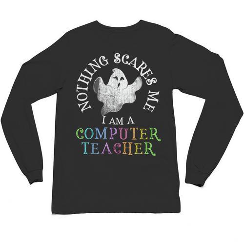 This Is My Spooky COMPUTER TEACHER Costume Don't Scare Me Unisex Long Sleeve T-Shirt - teacherstshirts.com