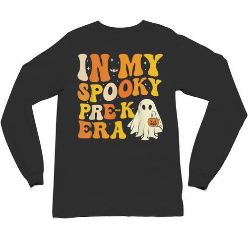 In My Spooky PRE-K Teacher Era Halloween Costume Tee Unisex Long Sleeve T-Shirt - teacherstshirts.com UK