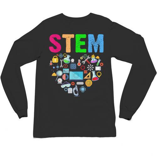 STEM Science Technology Engineering Math Teacher Unisex Long Sleeve T-Shirt - teacherstshirts.com AU