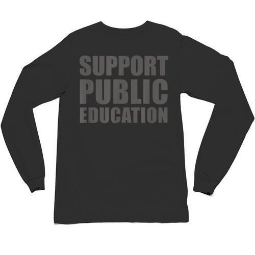 Support Public Education Protect Teachers Students Schools Unisex Long Sleeve T-Shirt - teacherstshirts.com AU