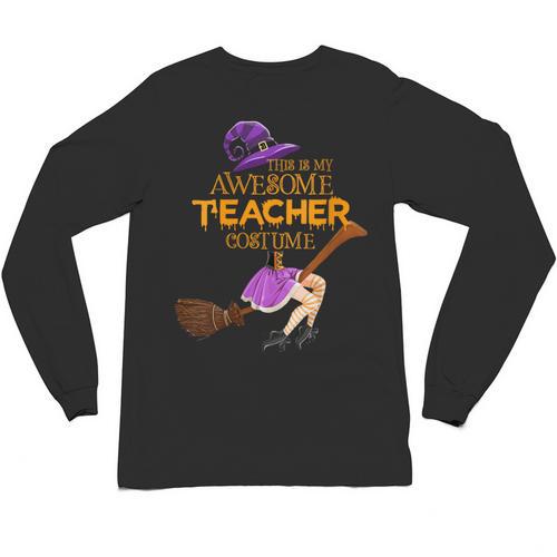 This Is My Teacher Costume Halloween Family Matching Group Unisex Long Sleeve T-Shirt - teacherstshirts.com CA
