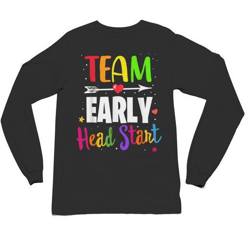 Teacher Early Childhood Education Preschool Head Start Crew Unisex Long Sleeve T-Shirt - teacherstshirts.com UK