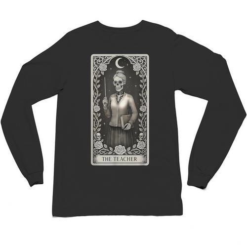 The Teacher Skeleton Tarot Card Unisex Long Sleeve T-Shirt - teacherstshirts.com AU
