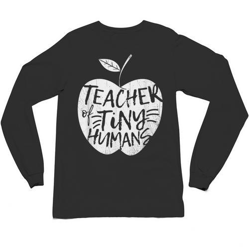 Teacher Of Tiny Humans Preschool Kindergarten Teacher Unisex Long Sleeve T-Shirt - teacherstshirts.com AU