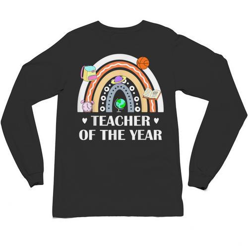 Teacher Of The Year Best Teacher Ever Men Women Unisex Long Sleeve T-Shirt - teacherstshirts.com UK
