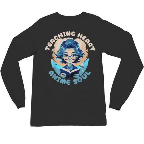 Teaching Heart Anime Soul Teacher Otaku Manga Unisex Long Sleeve T-Shirt - teacherstshirts.com AU