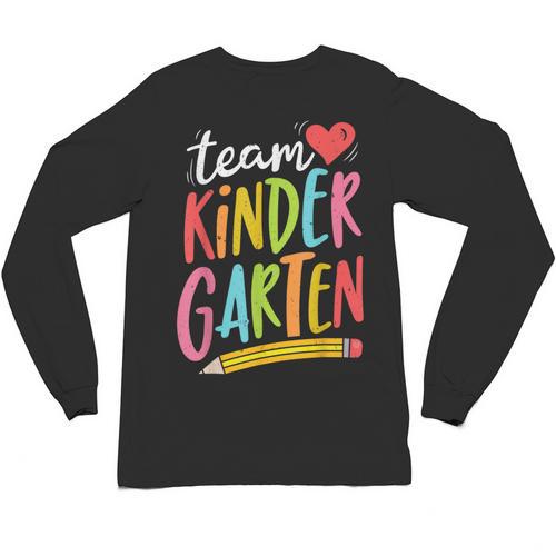 Team Kindergarten Teacher Student Back To School Unisex Long Sleeve T-Shirt - teacherstshirts.com