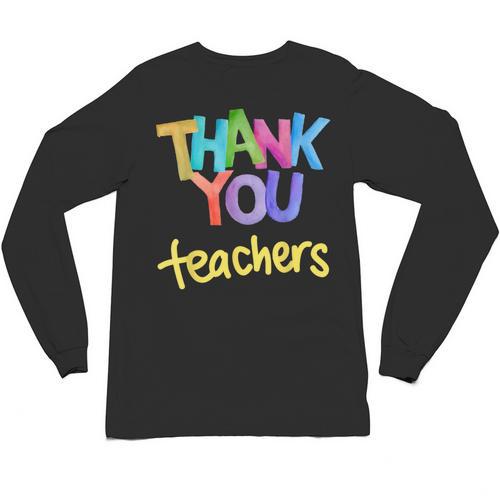 Thank You Teacher Appreciation Graduation Men Women Girls Kids Unisex Long Sleeve T-Shirt - teacherstshirts.com UK