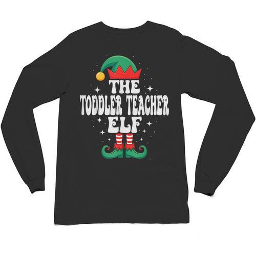 The Toddler Teacher Elf Christmas Matching Family Unisex Long Sleeve T-Shirt - teacherstshirts.com AU