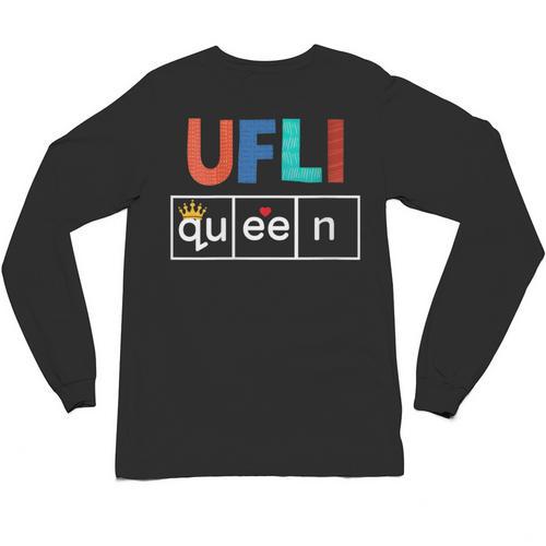 UFLI Queen Science Of Reading Literacy Teacher Appreciation Unisex Long Sleeve T-Shirt - teacherstshirts.com DE